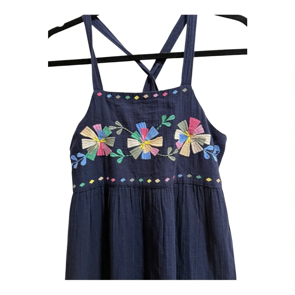 Gap Dress size XXL (14-16) Blue Embroidered Patterns NWT‎